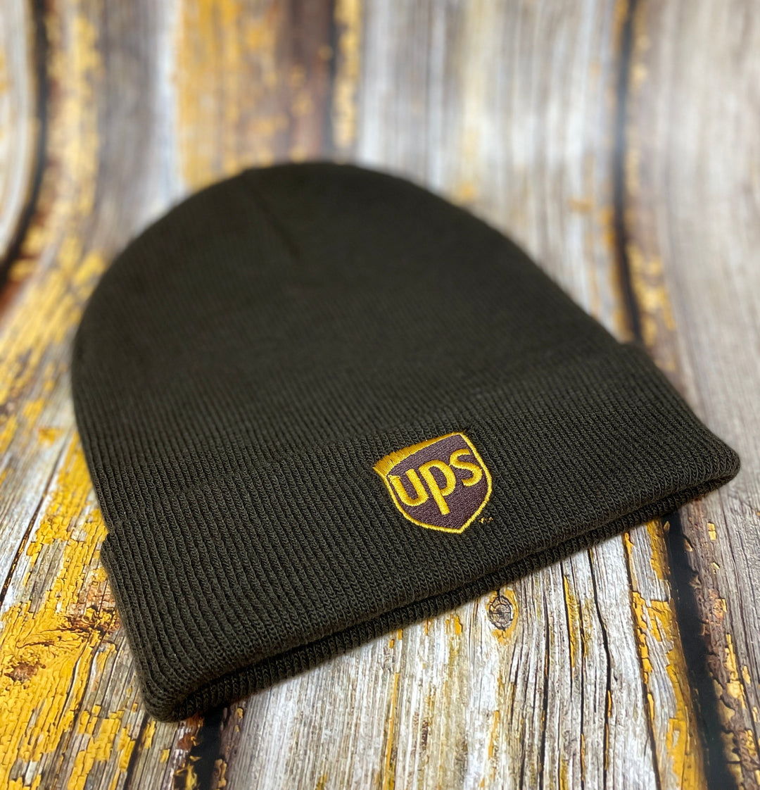 UPS - Beanie with Cuff - Premium  from Pat's Monograms - Just $17.50! Shop now at Pat's Monograms