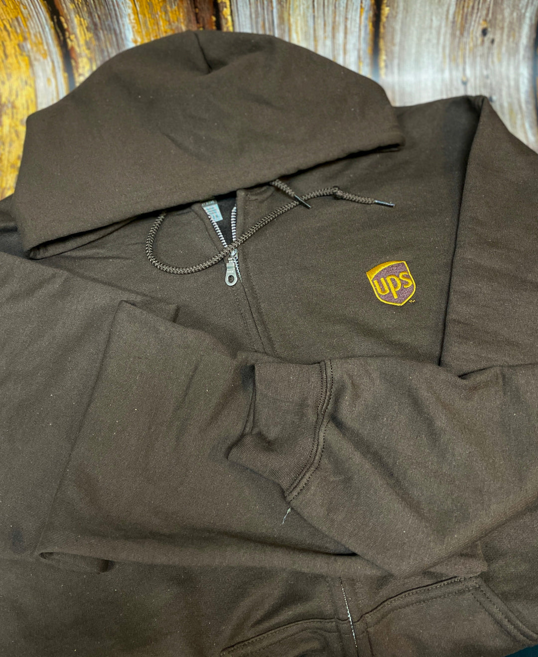 UPS - Hoodie - Full Zip - Premium  from Pat's Monograms - Just $30.0! Shop now at Pat's Monograms