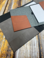 Laser Engraved Logo Portfolio - Faux Leather/Canvas - Premium Executive Items from Pat's Monograms - Just $29.95! Shop now at Pat's Monograms