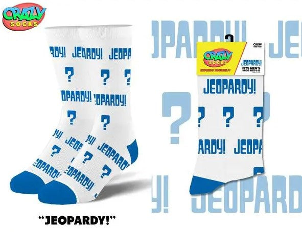Jeopardy Crew Socks - Premium Socks from Crazy Socks - Just $8! Shop now at Pat's Monograms