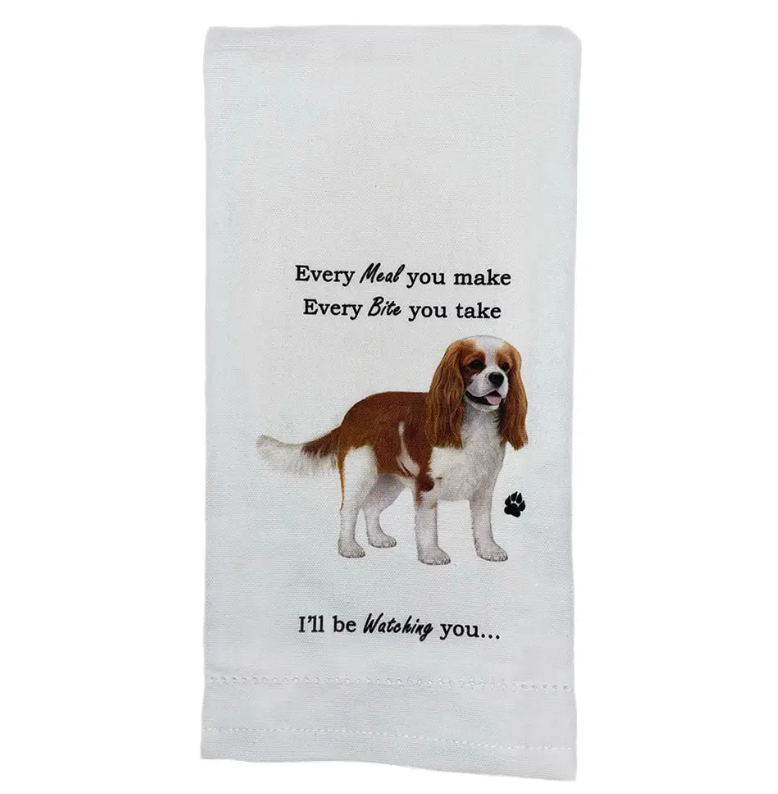 King Charles Cavalier Kitchen Towel - Premium Kitchen Towels from E&S Pets - Just $10.95! Shop now at Pat's Monograms