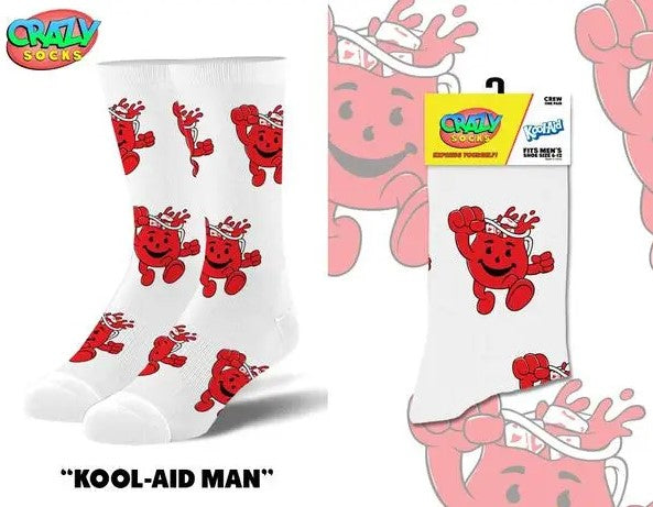 Kool Aid Man Crew Socks - Premium Socks from Crazy Socks - Just $7.0! Shop now at Pat's Monograms