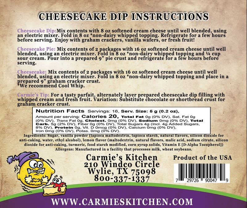 Lemon Icebox Cheesecake Dip - Premium Dips & Spreads from Carmie's Kitchen - Just $5! Shop now at Pat's Monograms