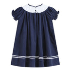 Dark Blue Corduroy Nativity Smocked Dress - Premium Baby & Toddler Dresses from Lil Cactus - Just $32.95! Shop now at Pat's Monograms