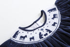 Dark Blue Corduroy Nativity Smocked Dress - Premium Baby & Toddler Dresses from Lil Cactus - Just $32.95! Shop now at Pat's Monograms