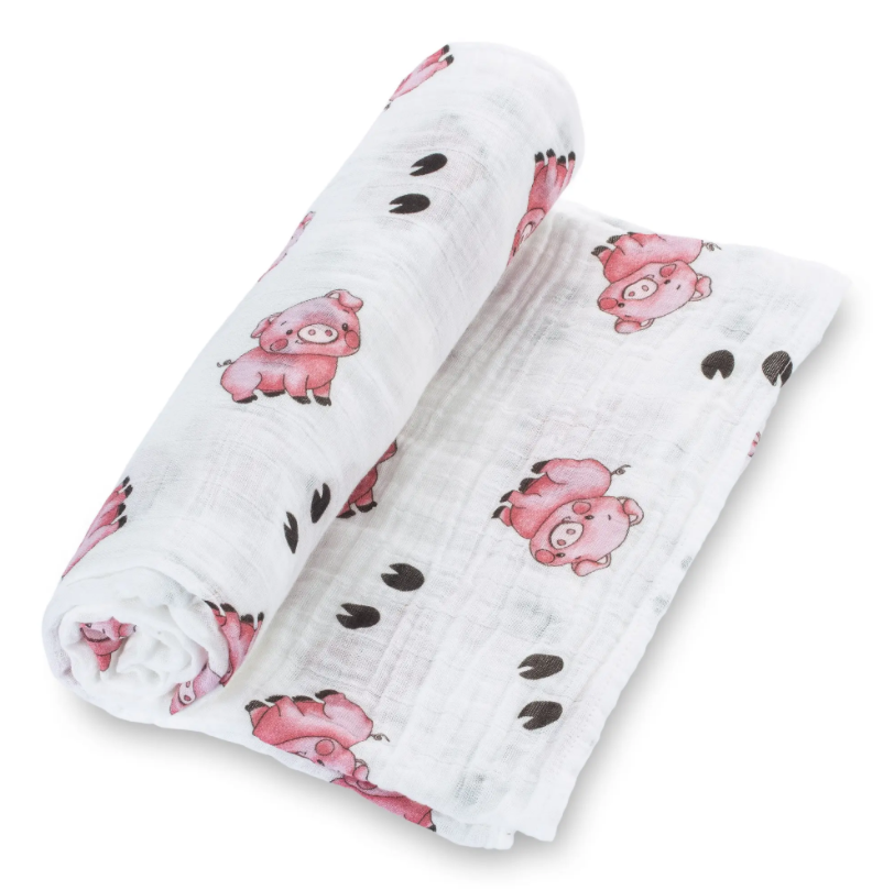 Oink Oink Piggy Swaddle - Premium Baby Gift Sets from LollyBanks - Just $19.95! Shop now at Pat's Monograms