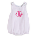 Pink Seersucker Bubble Romper - Premium Baby & Toddler Outfits from Lil Cactus - Just $32.95! Shop now at Pat's Monograms