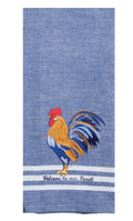 Blue Rooster Embroidered Tea Towel - Premium Dish Towel from Kay Dee Designs - Just $8.95! Shop now at Pat's Monograms