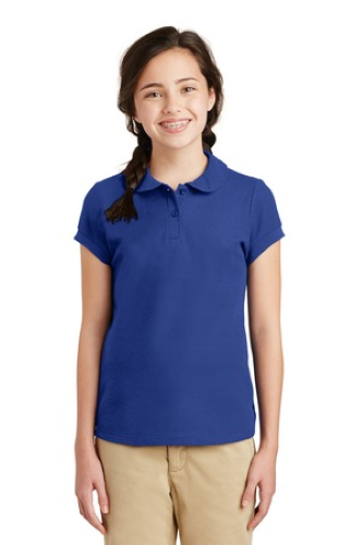 Veritas -YG503 Port Authority Girls Silk Touch - Peter Pan Collar - Premium School Uniform from Pat's Monograms - Just $20! Shop now at Pat's Monograms