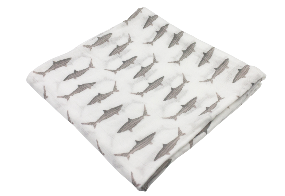 Baby Shark Swaddle Blanket - Premium Baby Gift Sets from LollyBanks - Just $19.95! Shop now at Pat's Monograms