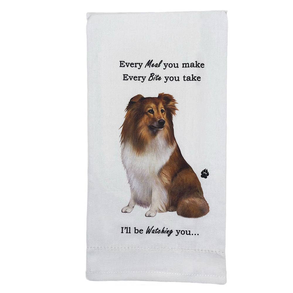 Sheltie Kitchen Towel - Premium Kitchen Towels from E&S Pets - Just $10.95! Shop now at Pat's Monograms