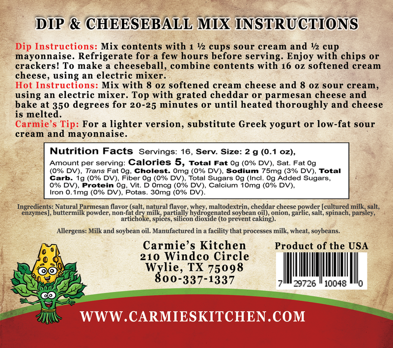 Spinach Parmesan Dip - Premium Dips & Spreads from Carmie's Kitchen - Just $5! Shop now at Pat's Monograms