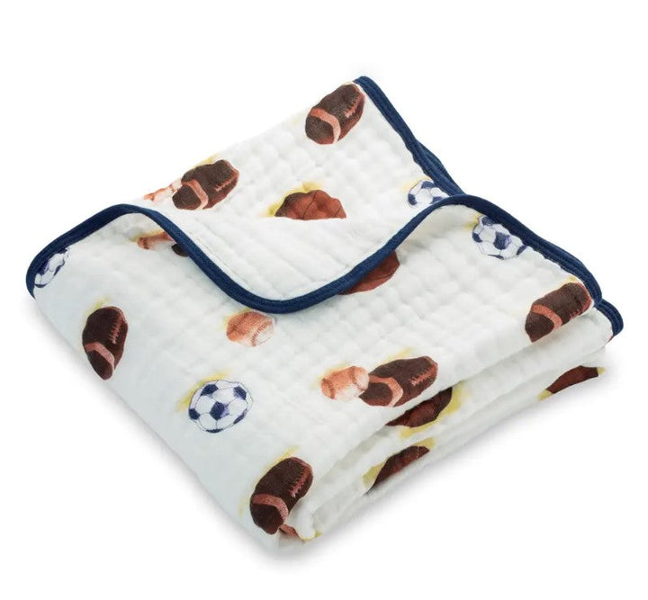 Go Sports Muslin Quilt - Premium Baby Gift Sets from LollyBanks - Just $39.95! Shop now at Pat's Monograms