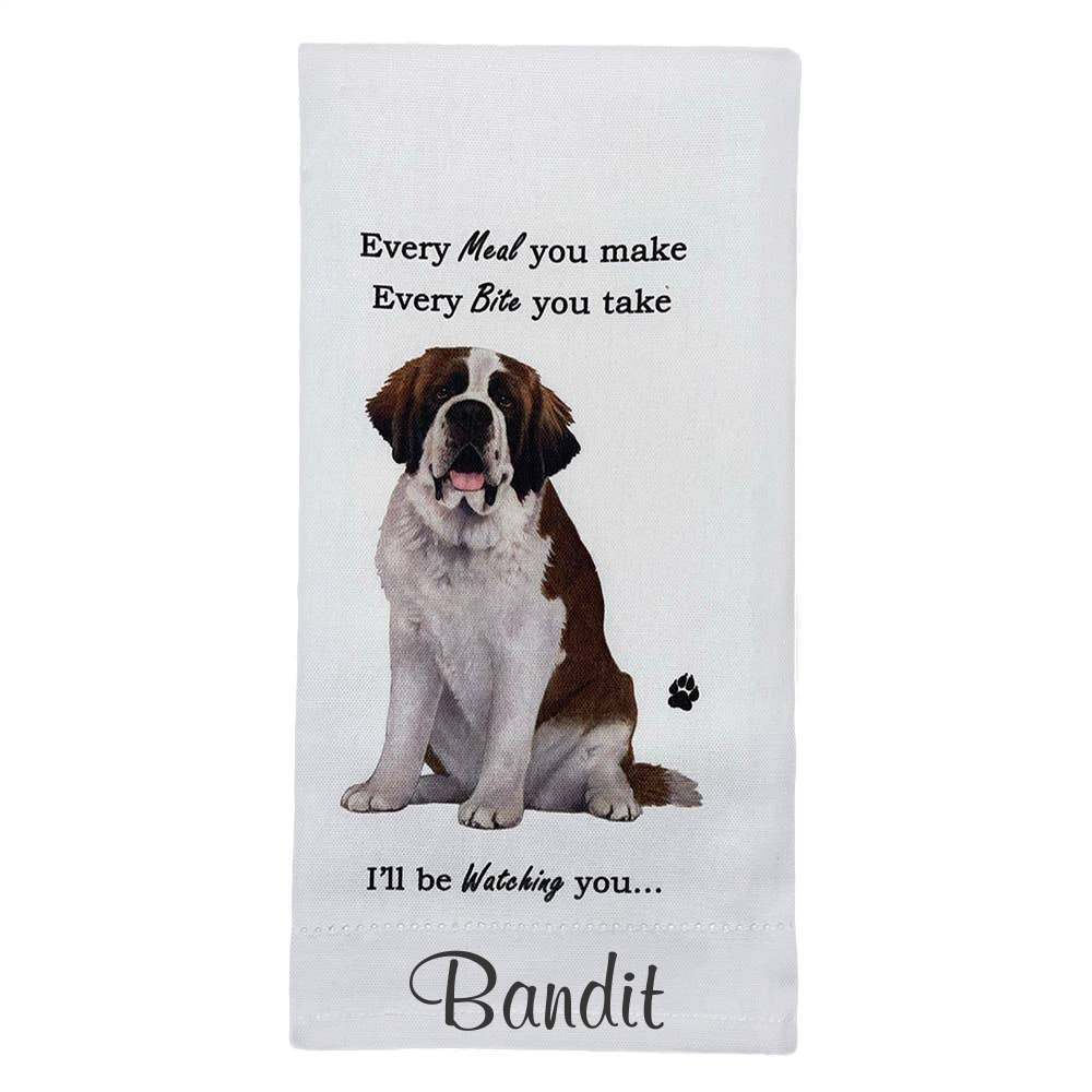 Saint Bernard Kitchen Towel - Premium Kitchen Towels from E&S Pets - Just $10.95! Shop now at Pat's Monograms
