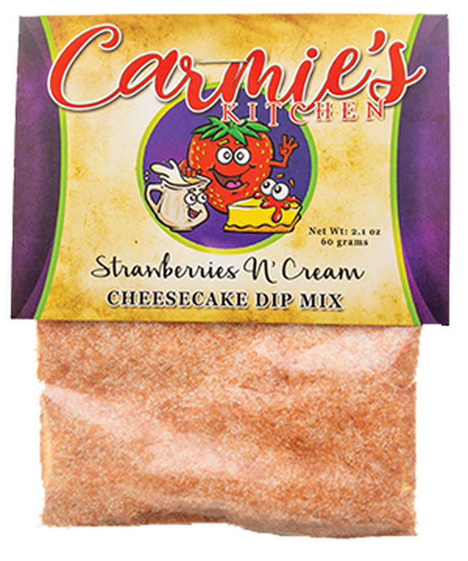 Strawberries n' Cream Cheesecake Dip - Premium Dips & Spreads from Carmie's Kitchen - Just $4.5! Shop now at Pat's Monograms