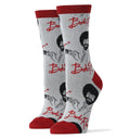 It's Bob Ross in Gray - Crew Socks - Premium Socks from Oooh Yeah Socks/Sock It Up/Oooh Geez Slippers - Just $9.95! Shop now at Pat's Monograms