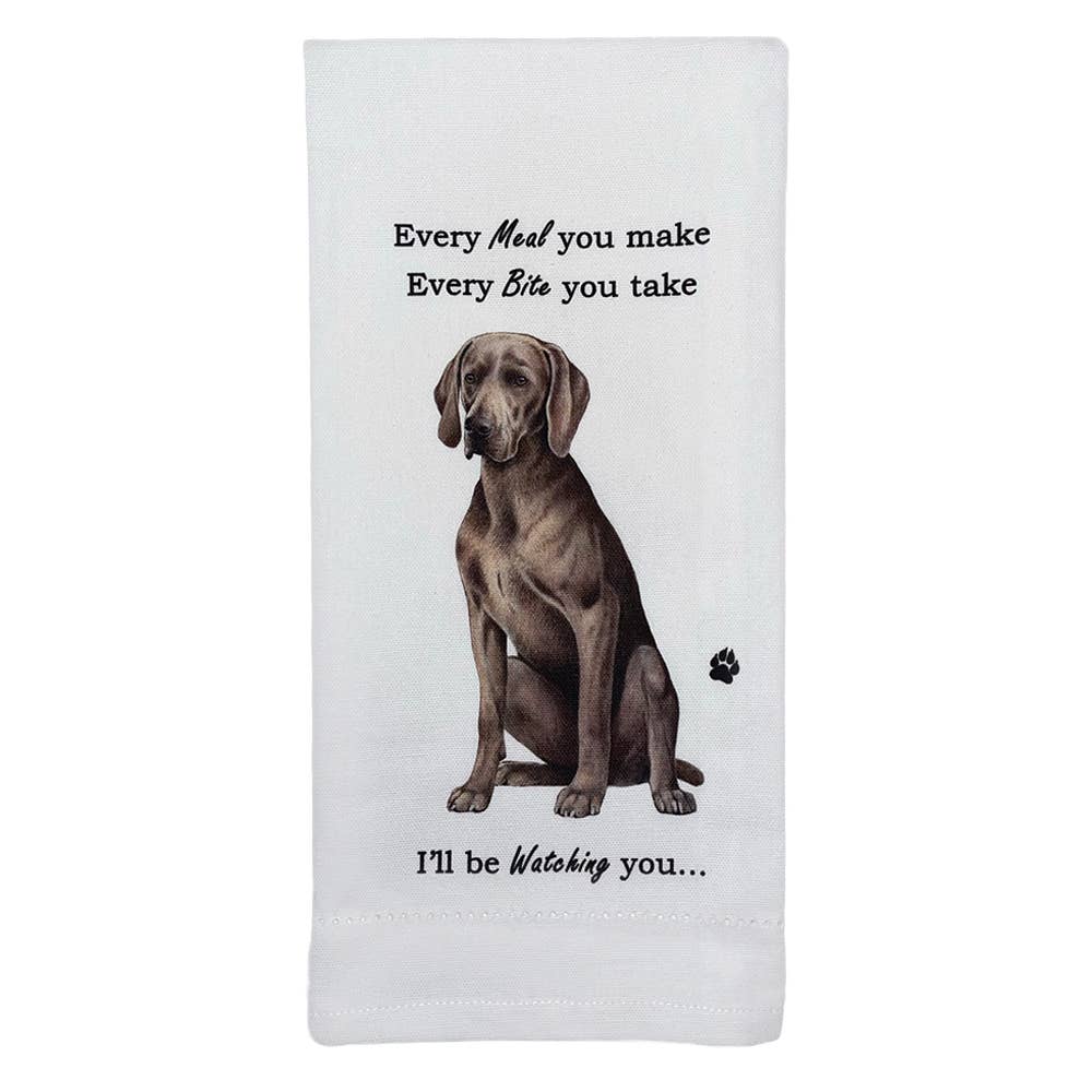 Weimeraner Dog Kitchen Towel - Premium Kitchen Towels from E&S Pets - Just $10.95! Shop now at Pat's Monograms