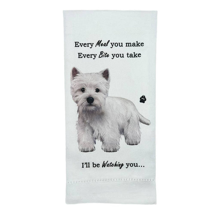 Westie Kitchen Towel - Premium Kitchen Towels from E&S Pets - Just $9.95! Shop now at Pat's Monograms