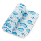 Fun Whale Swaddle Blanket - Premium Baby Gift Sets from LollyBanks - Just $19.95! Shop now at Pat's Monograms