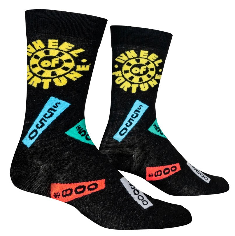 Wheel of Fortune Crew Socks - Premium Socks from Crazy Socks - Just $8! Shop now at Pat's Monograms