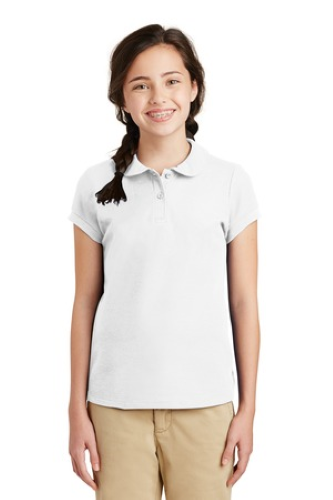 Veritas -YG503 Port Authority Girls Silk Touch - Peter Pan Collar - Premium School Uniform from Pat's Monograms - Just $20! Shop now at Pat's Monograms