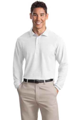 Veritas - K500LS Port Authority Unisex Long Sleeve Silk Touch Polo - Premium School Uniform from Pat's Monograms - Just $27! Shop now at Pat's Monograms