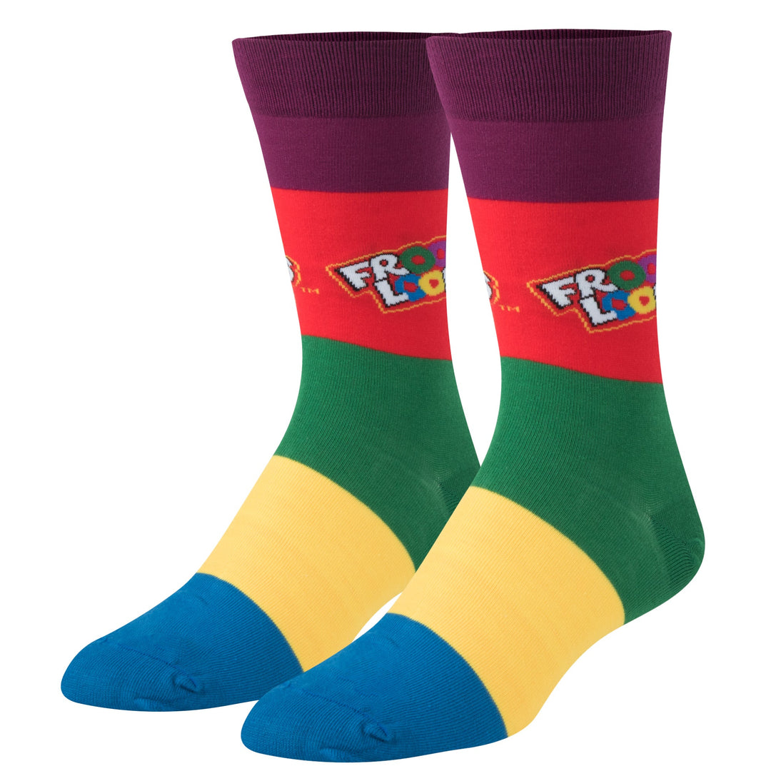 Froot Loops Crew Socks - Premium Socks from Crazy Socks - Just $7.00! Shop now at Pat's Monograms