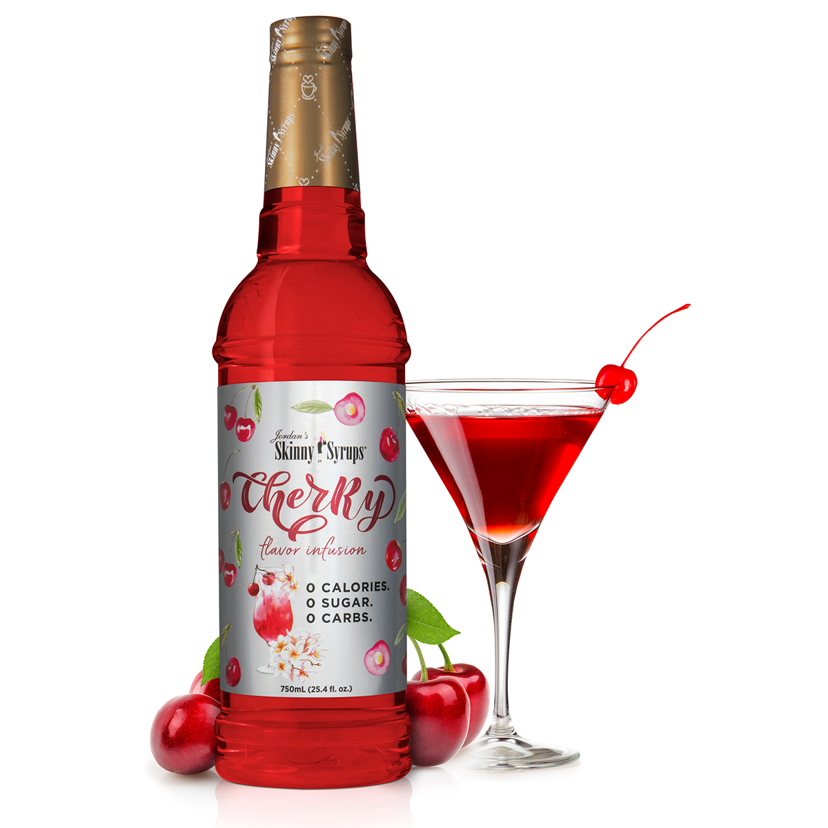 Sugar Free Cherry Flavor Infusion Syrup - Premium  from Jordan's Skinny Mixes - Just $9.59! Shop now at Pat's Monograms