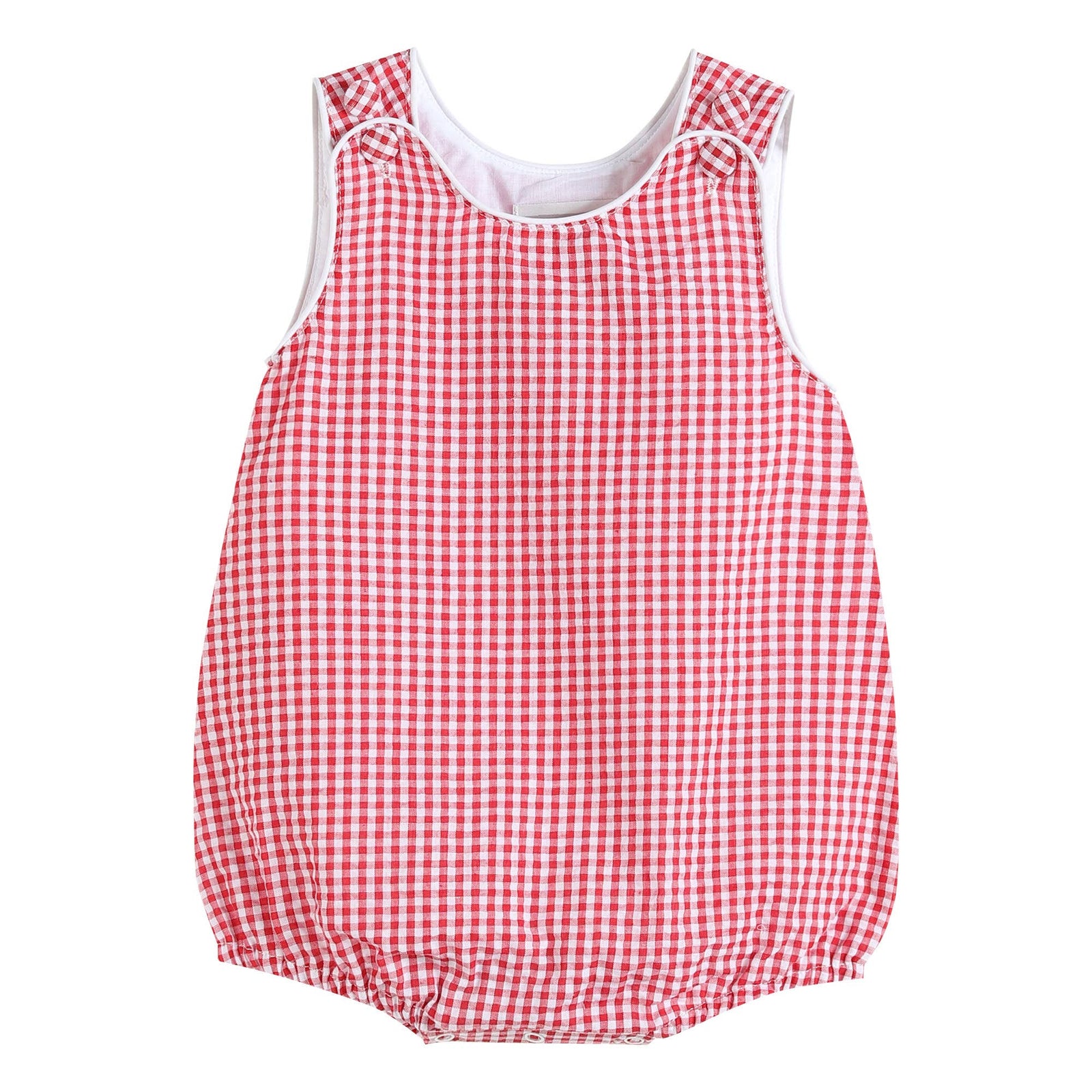 Classic Red Gingham Baby Bubble Romper - Premium Baby & Toddler Outfits from Lil Cactus - Just $29.95! Shop now at Pat's Monograms