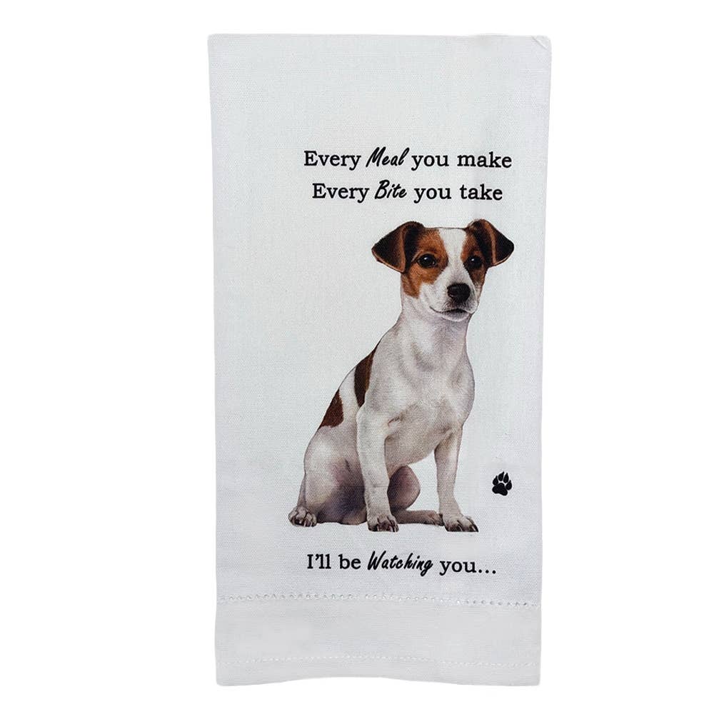 Jack Russell Kitchen Towel - Premium Kitchen Towels from E&S Pets - Just $10.95! Shop now at Pat's Monograms
