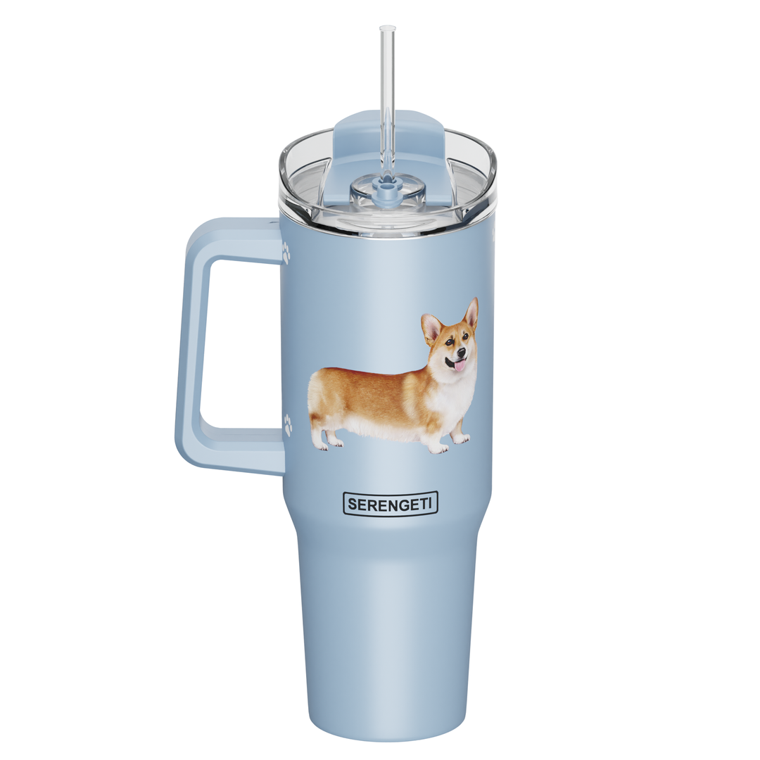 Welsh Corgi 40 oz Tumbler with Handle - Premium Tumblers from E&S Pets - Just $36.95! Shop now at Pat's Monograms