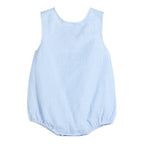 Light Blue Stripe Seersucker Bubble Romper - Premium Baby & Toddler Outfits from Lil Cactus - Just $32.95! Shop now at Pat's Monograms