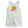 Green Seersucker Pumpkin Shortalls - Premium Baby & Toddler Outfits from Lil Cactus - Just $34.95! Shop now at Pat's Monograms