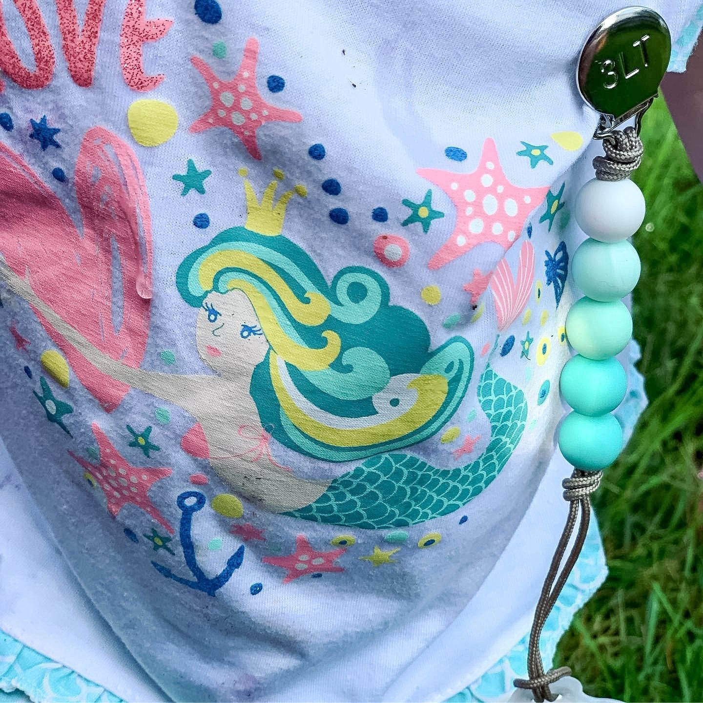 Please Don't Touch Little Me - Pacifier Clips - Premium Pacifier Clip from Three Little Tots - Just $12.00! Shop now at Pat's Monograms