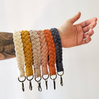 Braided Macrame Wristlet Keychain - Premium Accessories from Under The Pines Goods - Just $13.95! Shop now at Pat's Monograms