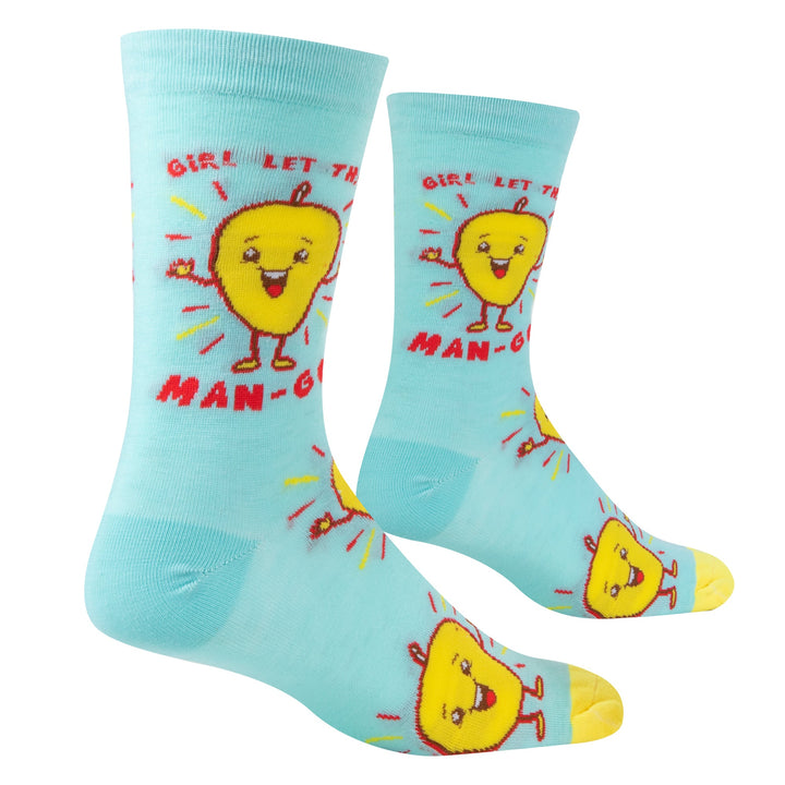 Let that Man-GO Crew Socks - Premium Socks from Crazy Socks - Just $7.00! Shop now at Pat's Monograms