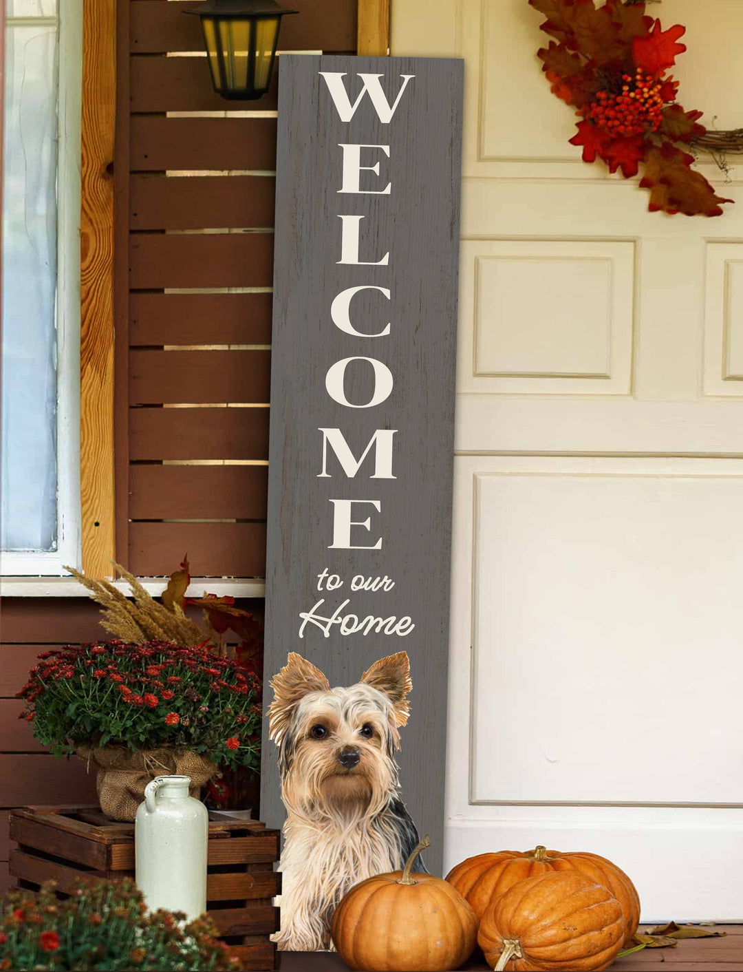 Yorkie Welcome sign - Premium  from E&S Pets - Just $39.99! Shop now at Pat's Monograms