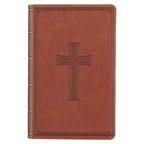Brown Faux Leather Giant Print King James Bible - Premium Books and Devotionals from Christian Art Gifts - Just $39.99! Shop now at Pat's Monograms