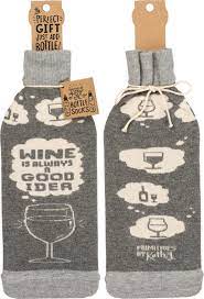 Bottle Sock - Good Idea - Premium wine accessories from Primitives by Kathy - Just $5.95! Shop now at Pat's Monograms