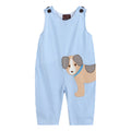 Lil Cactus - Blue Gingham Puppy Shortalls - Premium Baby & Toddler Outfits from Lil Cactus - Just $28.95! Shop now at Pat's Monograms
