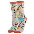 Just Keep 'em | Women's Jolene Funny Crew Socks - Premium  from Oooh Yeah Socks/Sock It Up/Oooh Geez Slippers - Just $11.95! Shop now at Pat's Monograms