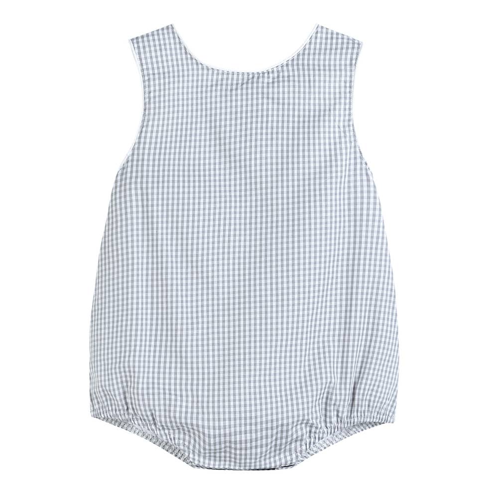 Gray Gingham Bubble Romper - Premium Baby & Toddler Outfits from Lil Cactus - Just $29.95! Shop now at Pat's Monograms