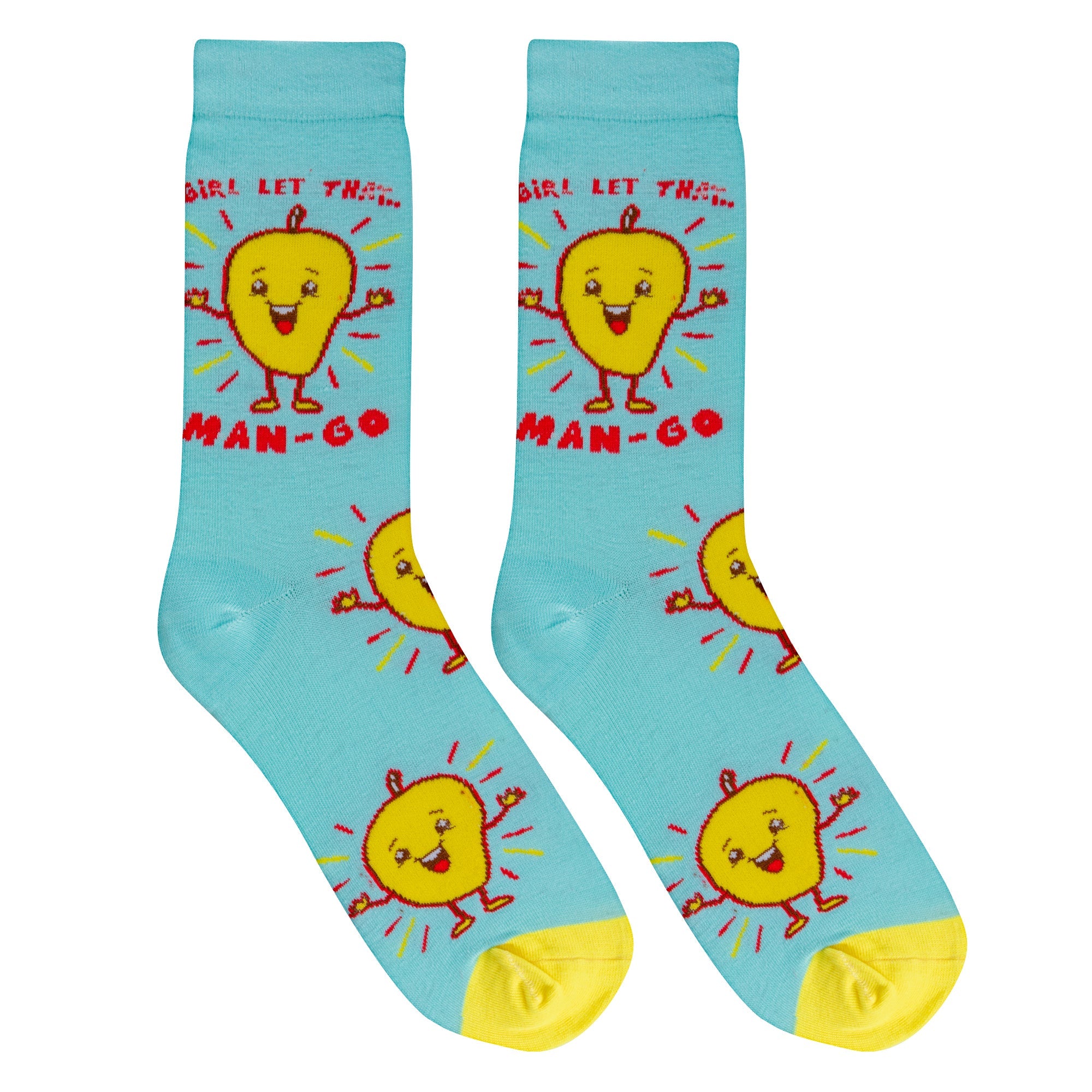 Let that Man-GO Crew Socks - Premium Socks from Crazy Socks - Just $8! Shop now at Pat's Monograms