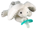 RaZbuddy Coco Bunny Paci/Teether Holder - Premium Baby Soothers from RaZbaby - Just $13.99! Shop now at Pat's Monograms