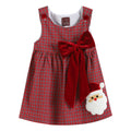 Red Plaid Santa Bow Sleeveless Babydoll Dress - Premium Baby & Toddler Dresses from Lil Cactus - Just $32.95! Shop now at Pat's Monograms