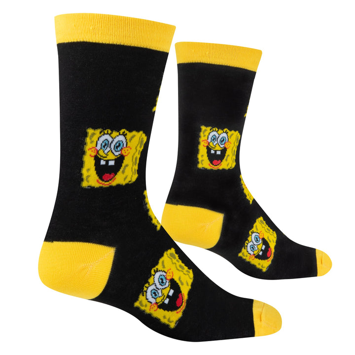 Sponge Bob Crew Socks - Premium Socks from Crazy Socks - Just $7.00! Shop now at Pat's Monograms