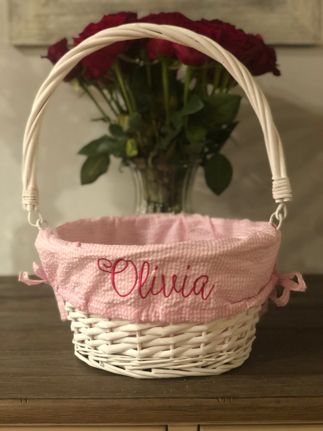 Easter Baskets with Monogrammed Liner - Premium Seasonal from Pat's Monograms - Just $39.95! Shop now at Pat's Monograms