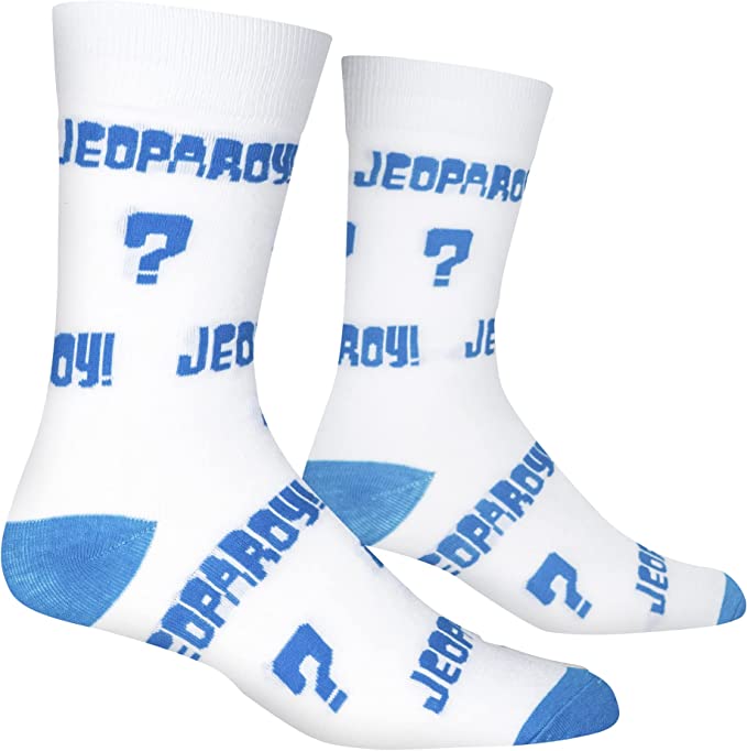 Jeopardy Crew Socks - Premium Socks from Crazy Socks - Just $8! Shop now at Pat's Monograms