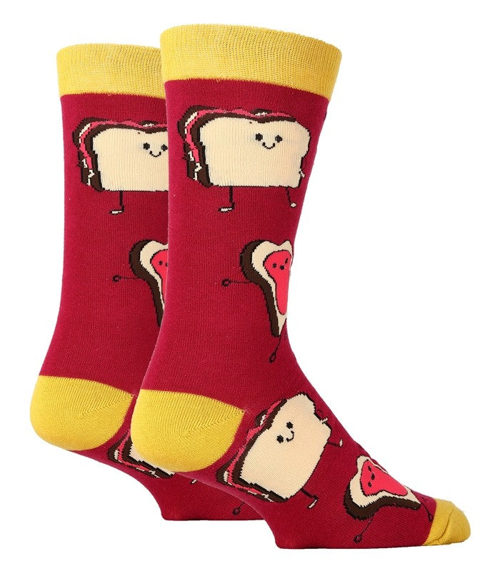 Peanut Butter Jams - Crew Socks - Premium Socks from Oooh Yeah Socks/Sock It Up/Oooh Geez Slippers - Just $9.95! Shop now at Pat's Monograms