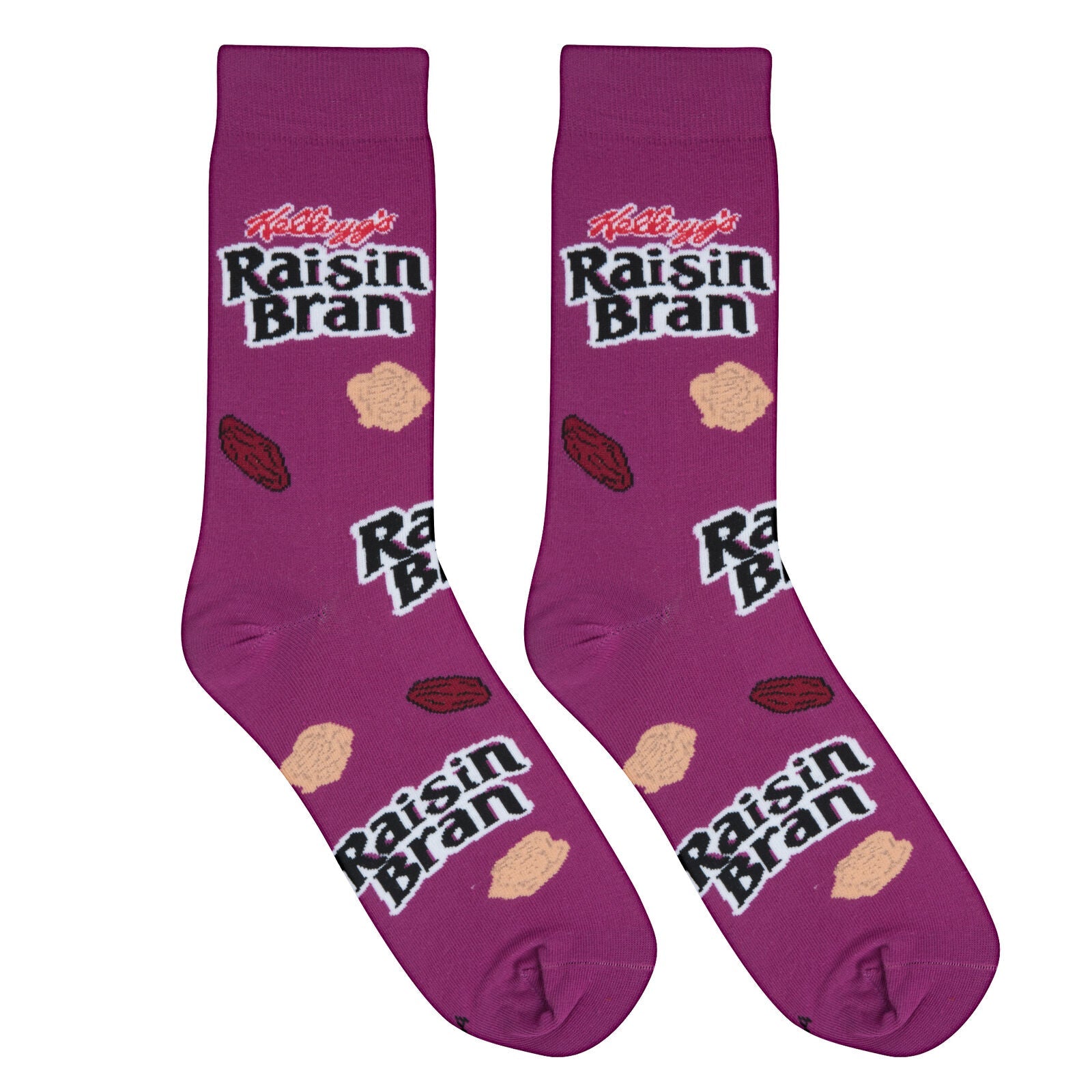 Raisin Bran Crew Socks - Premium Socks from Crazy Socks - Just $8! Shop now at Pat's Monograms
